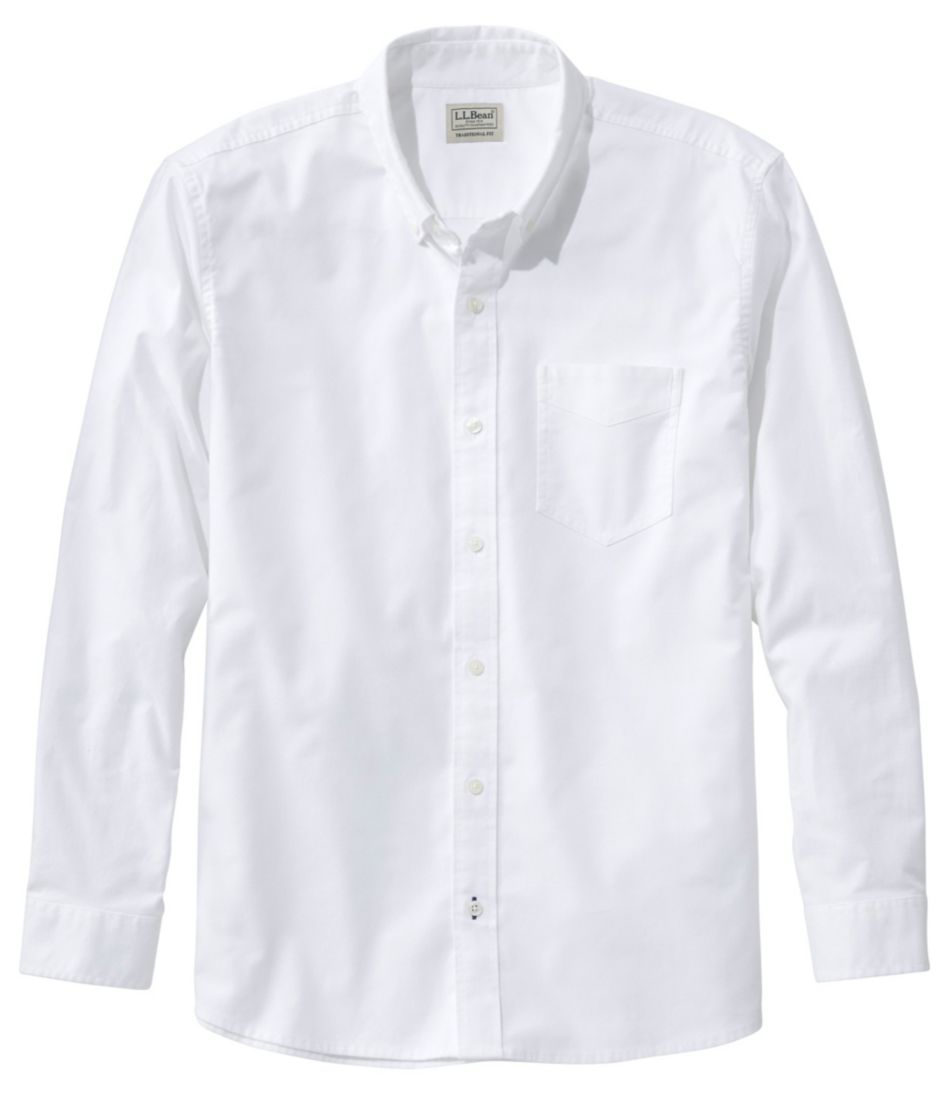 L.L.Bean | Men's Comfort Stretch® Oxford Shirt, Traditional Untucked Fit