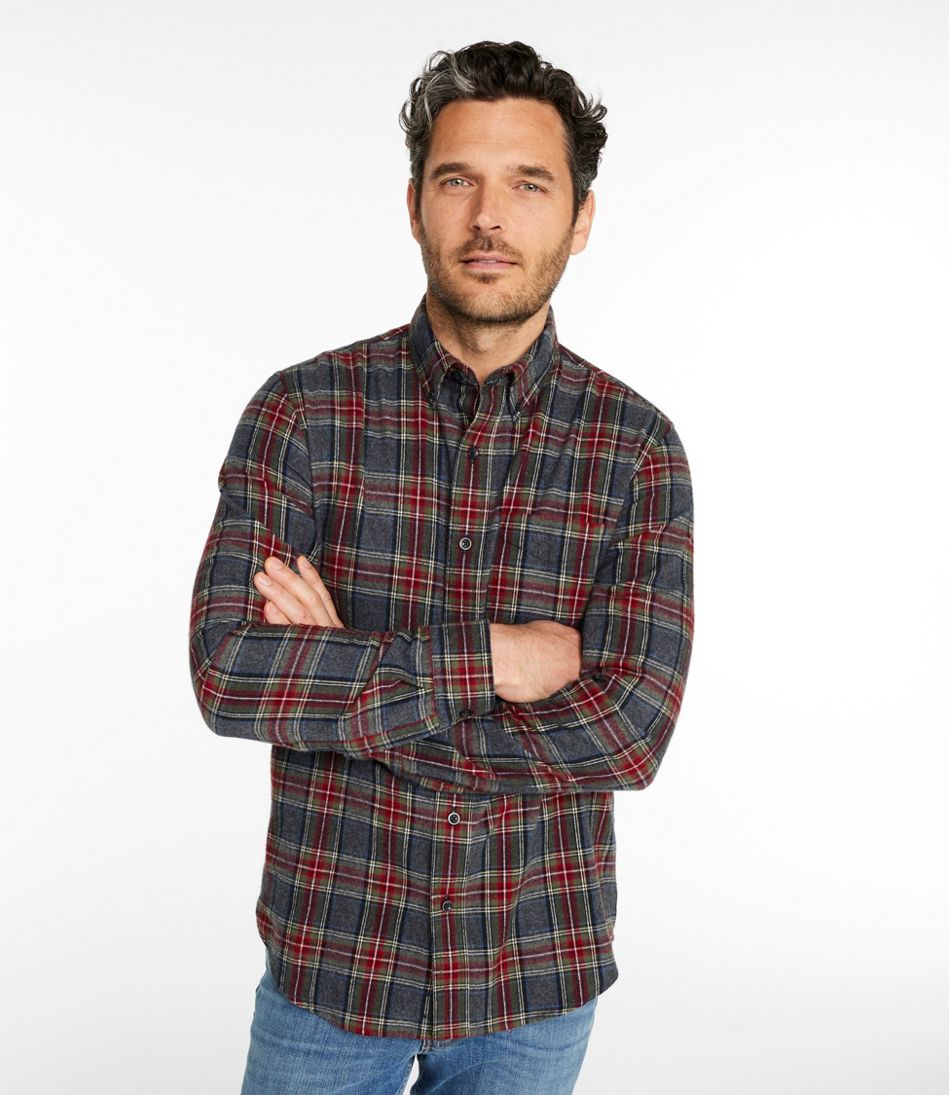 L.L.Bean | Men's Scotch Plaid Flannel Shirt, Slim Fit