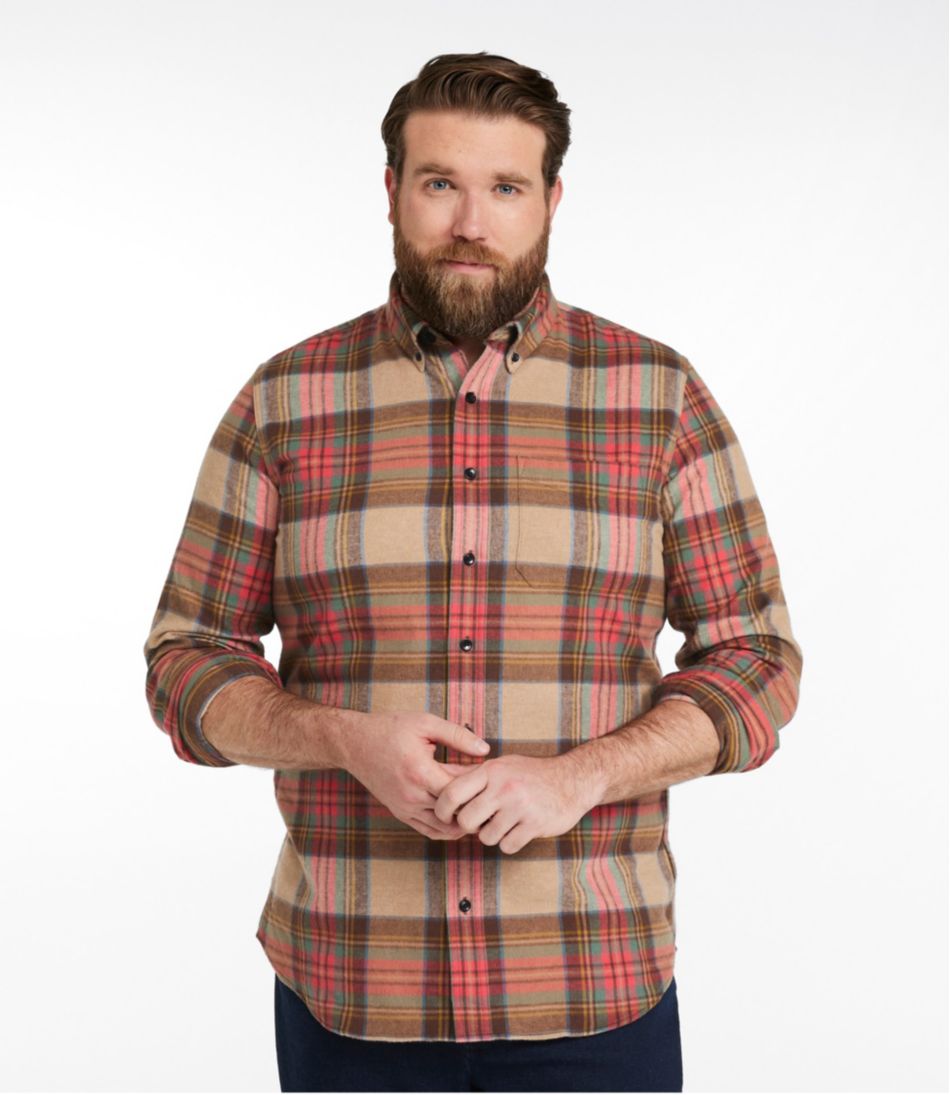 L.L.Bean | Men's Scotch Plaid Flannel Shirt, Slim Fit