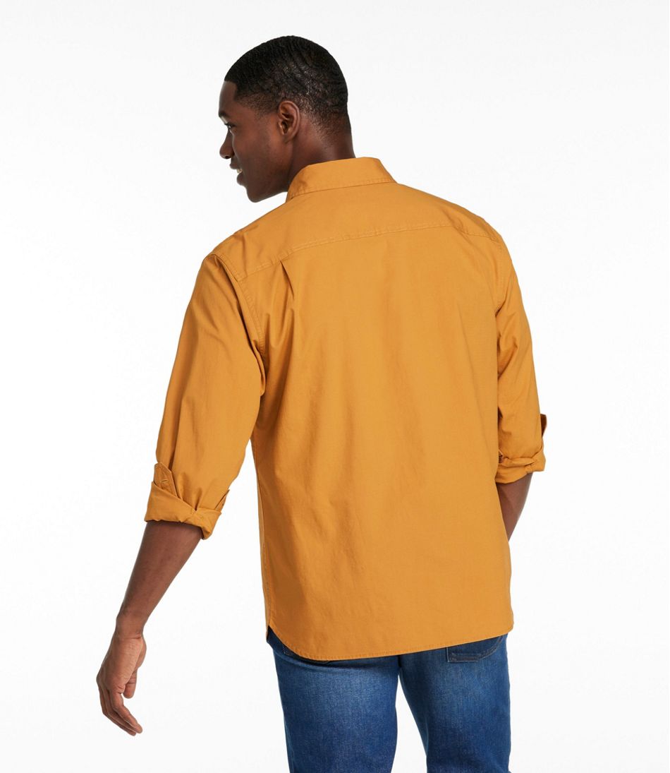 L.L.Bean | Men's Riverton Ripstop Shirt, Long-Sleeve, Traditional Untucked Fit