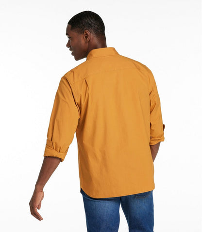 L.L.Bean | Men's Riverton Ripstop Shirt, Long-Sleeve, Traditional Untucked Fit