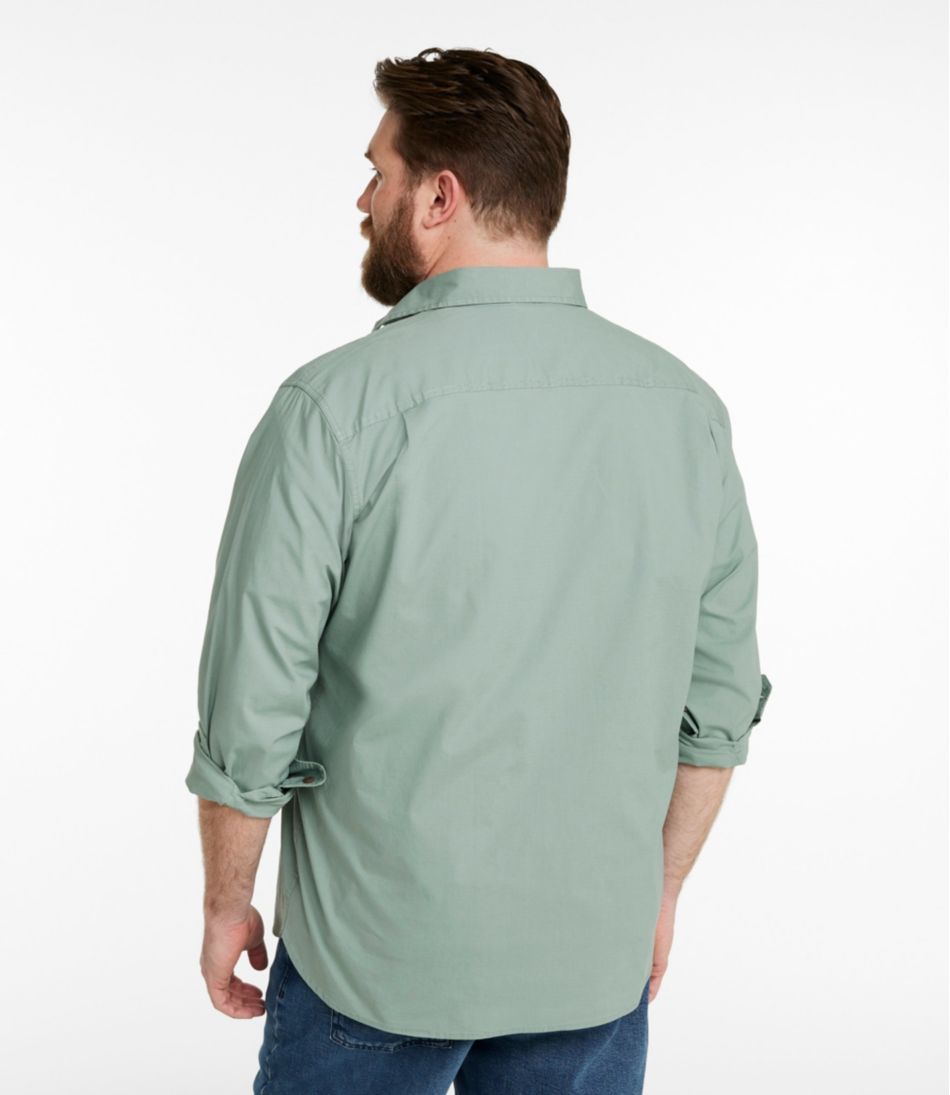 L.L.Bean | Men's Riverton Ripstop Shirt, Long-Sleeve, Traditional Untucked Fit