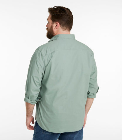 L.L.Bean | Men's Riverton Ripstop Shirt, Long-Sleeve, Traditional Untucked Fit