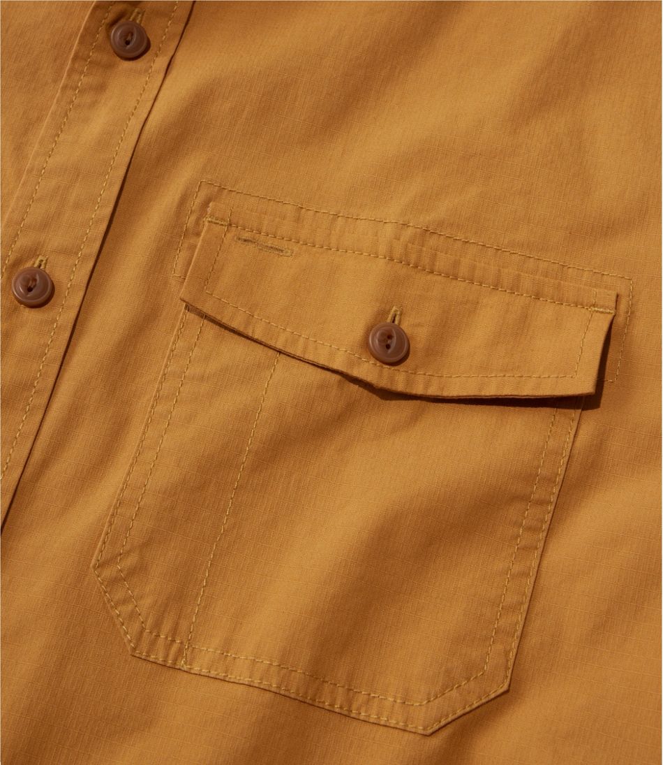 L.L.Bean | Men's Riverton Ripstop Shirt, Long-Sleeve, Traditional Untucked Fit
