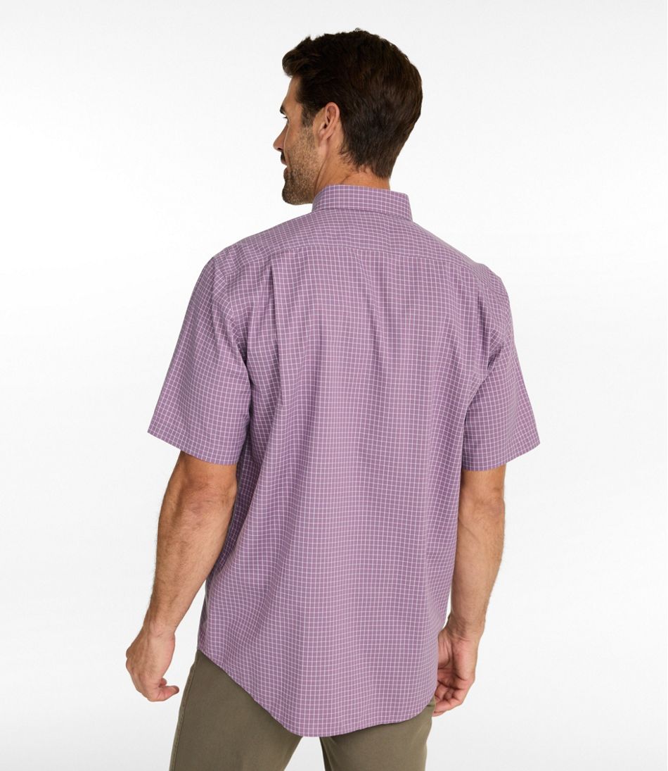 L.L.Bean | Men's Wrinkle-Free Kennebunk Sport Shirt, Traditional Fit Short-Sleeve Check