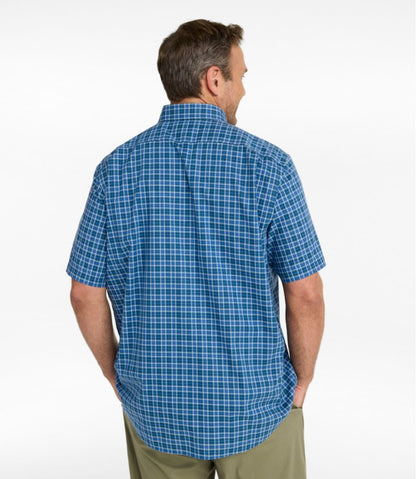L.L.Bean | Men's Wrinkle-Free Kennebunk Sport Shirt, Traditional Fit Short-Sleeve Check
