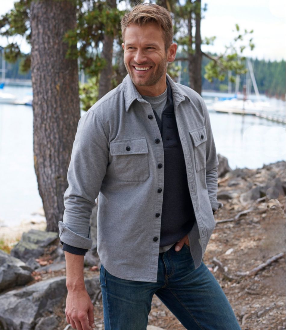 L.L.Bean | Men's Signature 1933 Chamois Cloth Shirt, Slim Fit