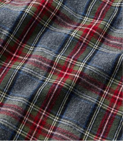 L.L.Bean | Men's Sherpa-Lined Scotch Plaid Shirt, Slightly Fitted