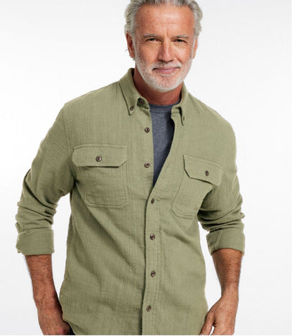 L.L.Bean | Men's 1912 Field Flannel Shirt, Slightly Fitted Untucked Fit