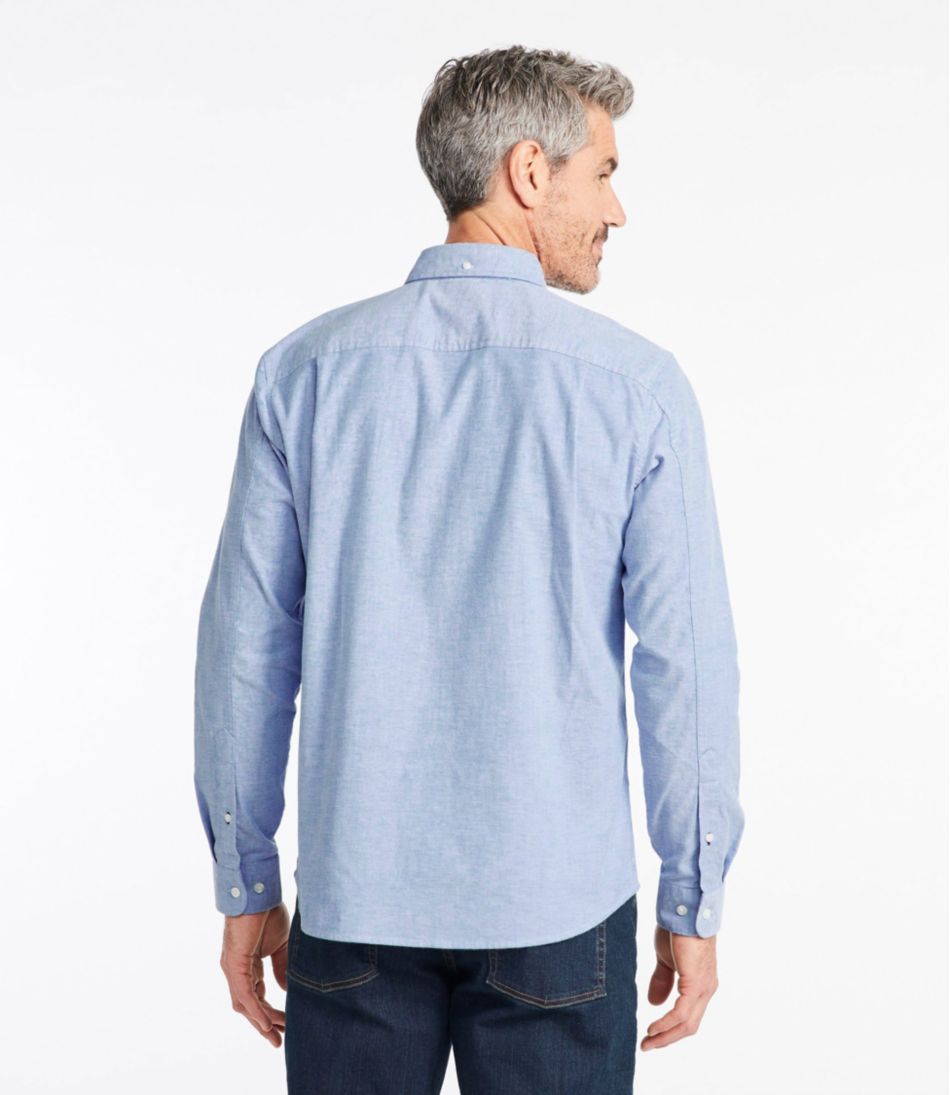 L.L.Bean | Men's Comfort Stretch® Oxford Shirt, Slightly Fitted Untucked Fit