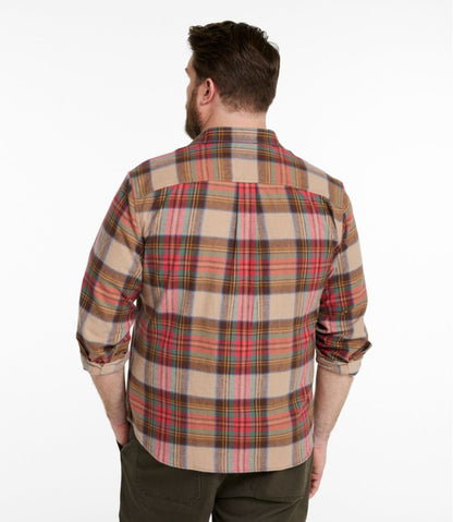 L.L.Bean | Men's Scotch Plaid Flannel Shirt, Snap-Front, Slightly Fitted Untucked Fit