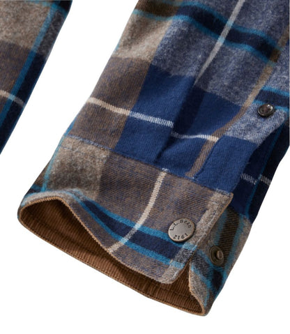 L.L.Bean | Men's Scotch Plaid Flannel Shirt, Snap-Front, Slightly Fitted Untucked Fit