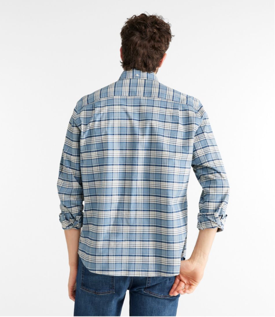 L.L.Bean | Men's Comfort Stretch® Oxford Shirt, Traditional Untucked Fit, Plaid