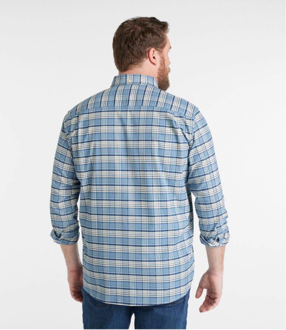 L.L.Bean | Men's Comfort Stretch® Oxford Shirt, Traditional Untucked Fit, Plaid