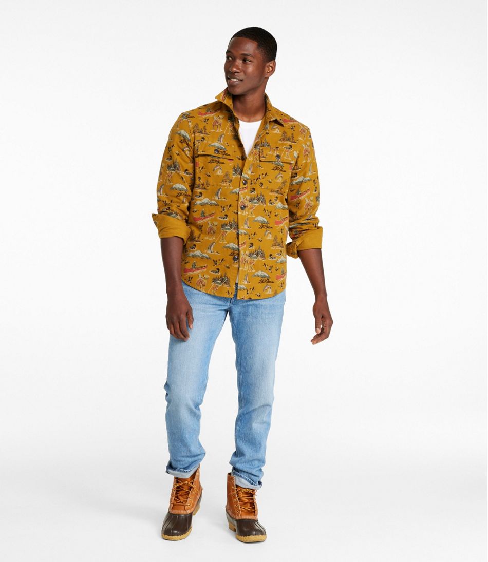 L.L.Bean | Men's Signature 1933 Chamois Cloth Shirt, Slim Fit, Pattern