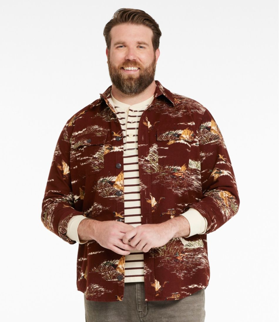 L.L.Bean | Men's Signature 1933 Chamois Cloth Shirt, Slim Fit, Pattern