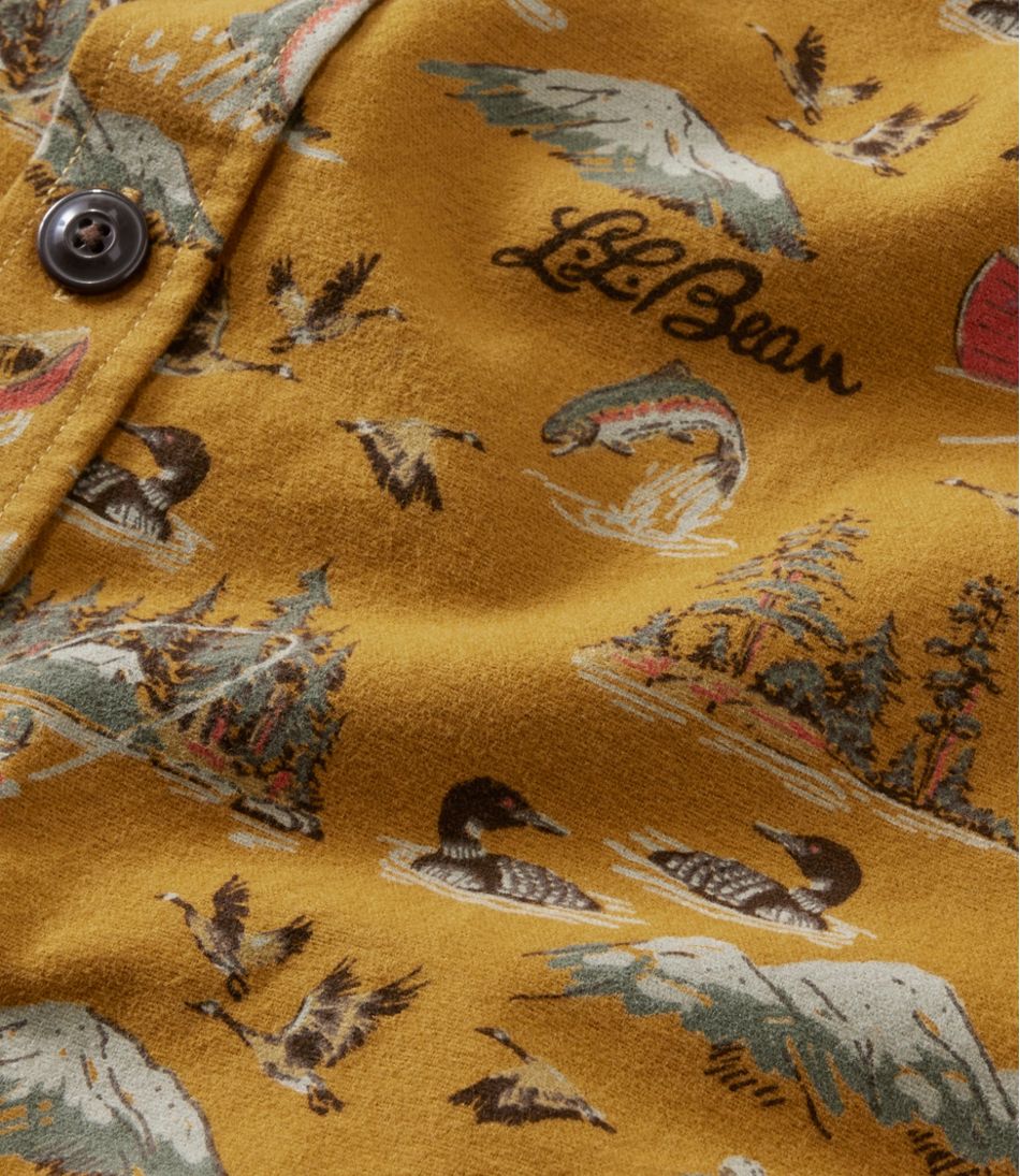 L.L.Bean | Men's Signature 1933 Chamois Cloth Shirt, Slim Fit, Pattern