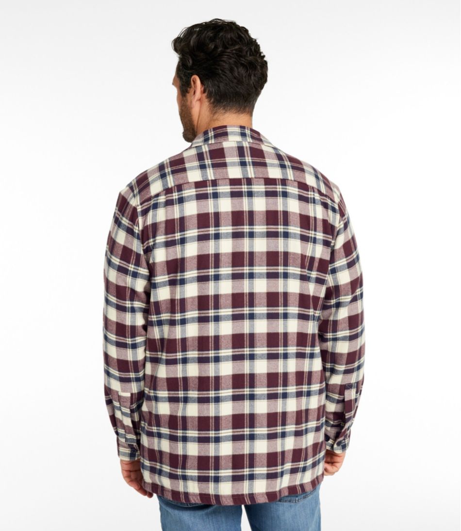 L.L.Bean | Men's Fleece-Lined Flannel Shirt, Traditional Fit