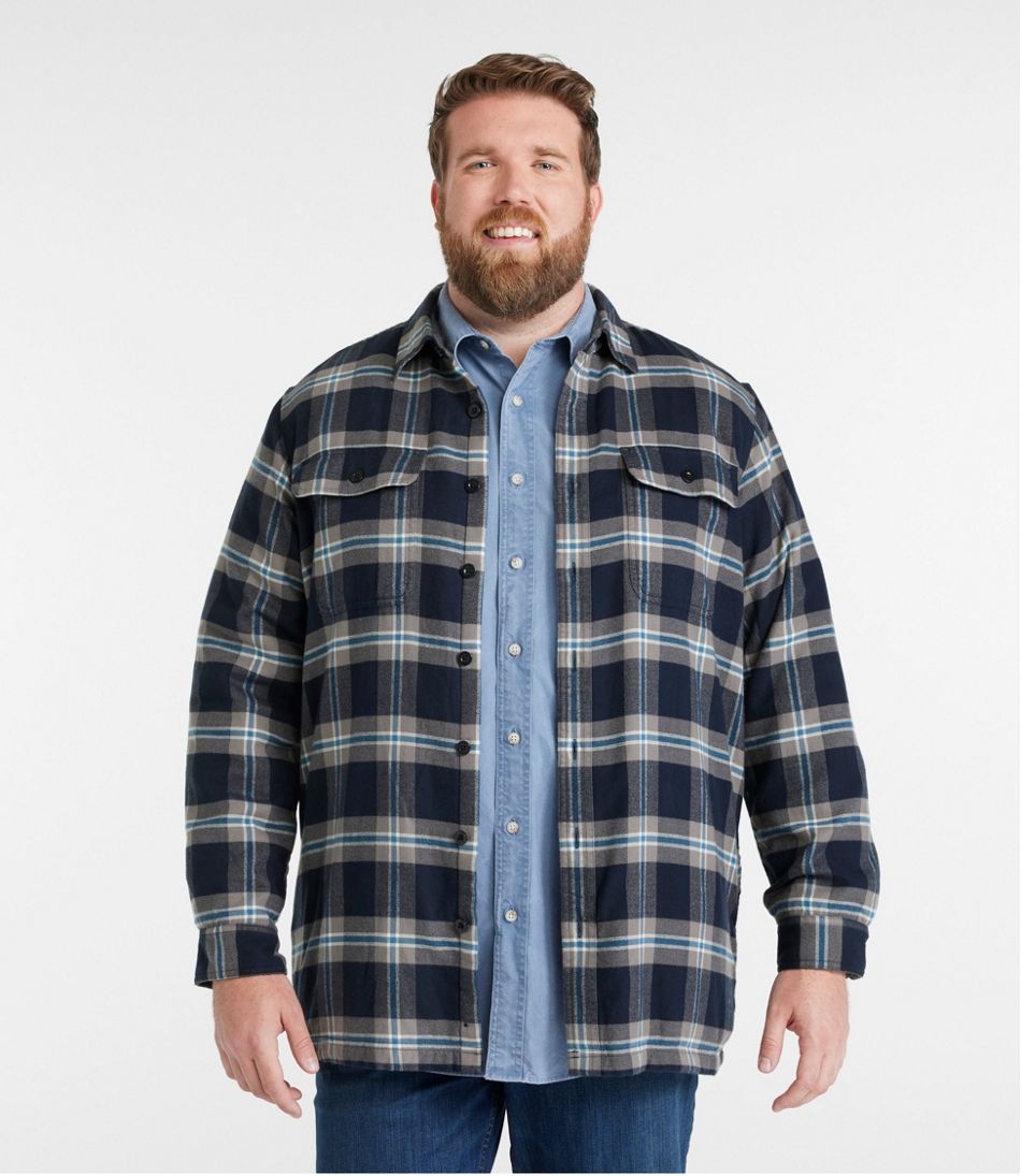 L.L.Bean | Men's Fleece-Lined Flannel Shirt, Traditional Fit
