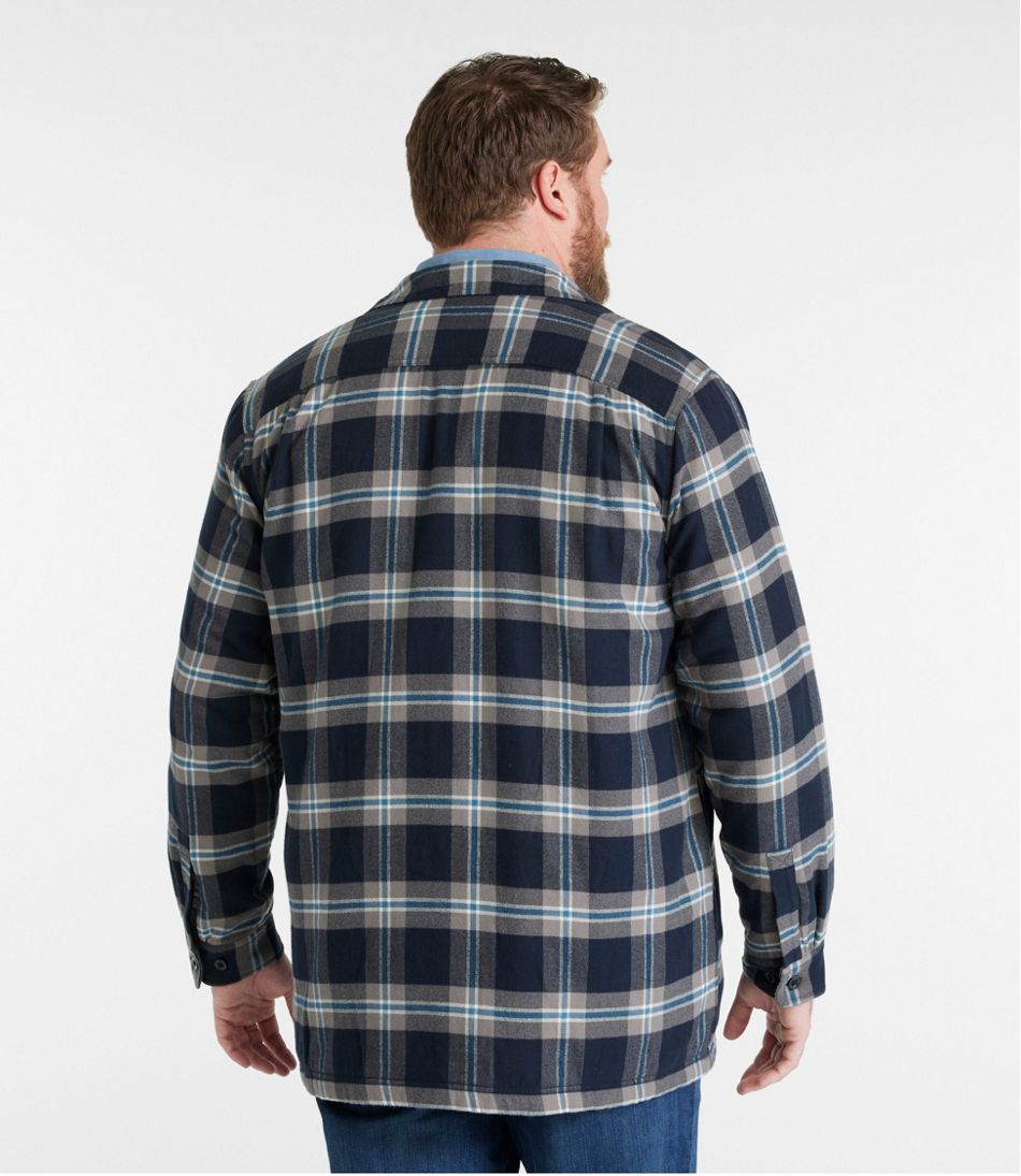 L.L.Bean | Men's Fleece-Lined Flannel Shirt, Traditional Fit
