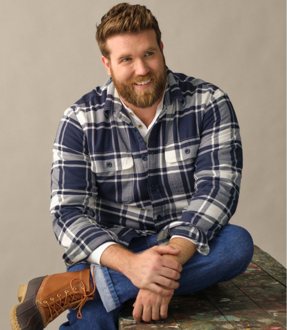 L.L.Bean | Men's Fleece-Lined Flannel Shirt, Traditional Fit
