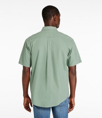 L.L.Bean | Men's Sunwashed Canvas Shirt, Traditional Fit Short-Sleeve