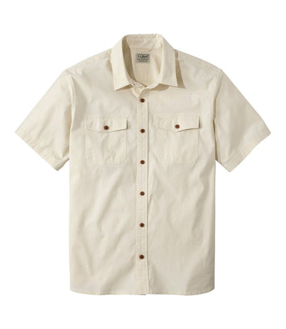 L.L.Bean | Men's Riverton Ripstop Shirt, Short-Sleeve, Traditional Untucked Fit