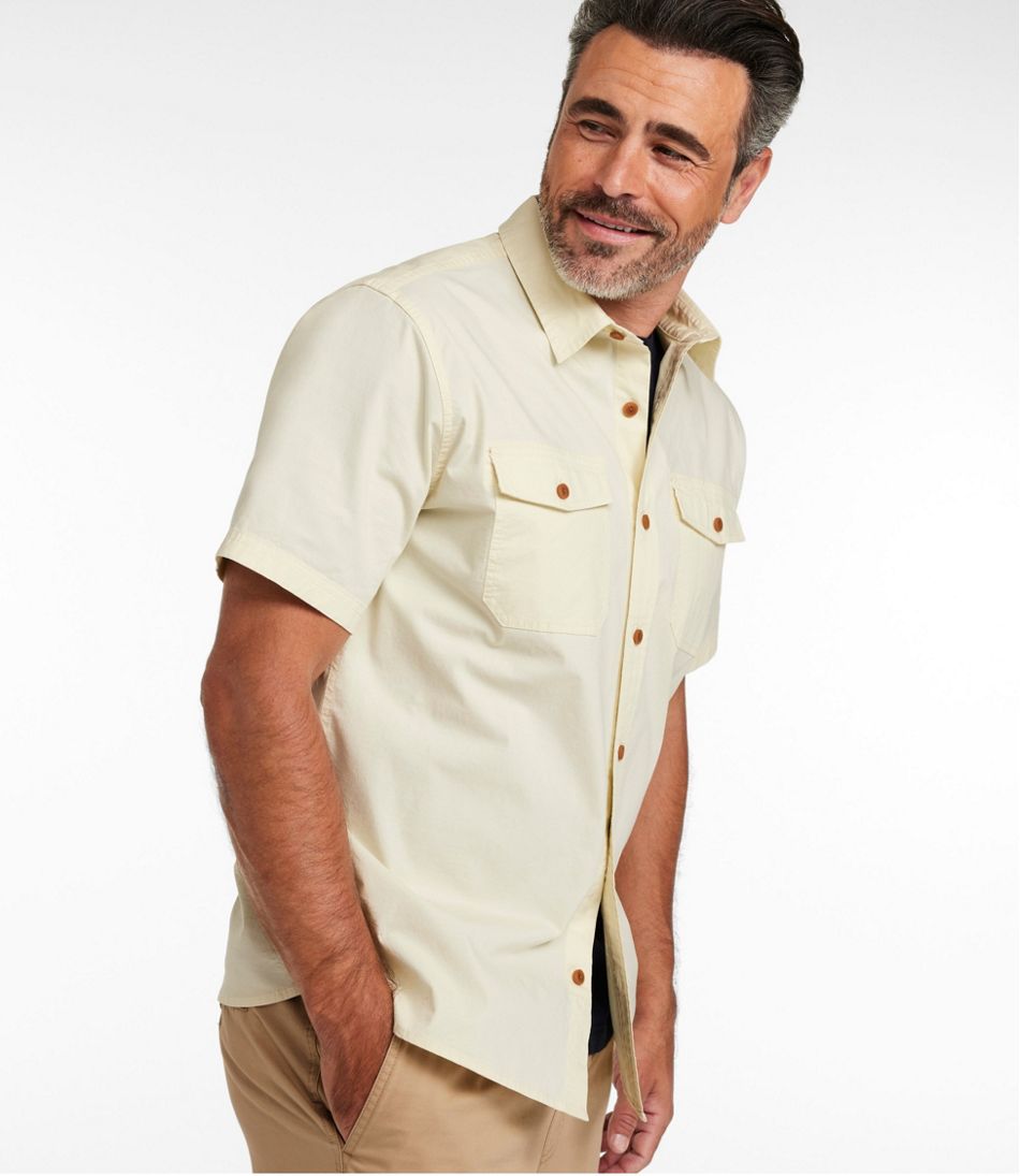 L.L.Bean | Men's Riverton Ripstop Shirt, Short-Sleeve, Traditional Untucked Fit