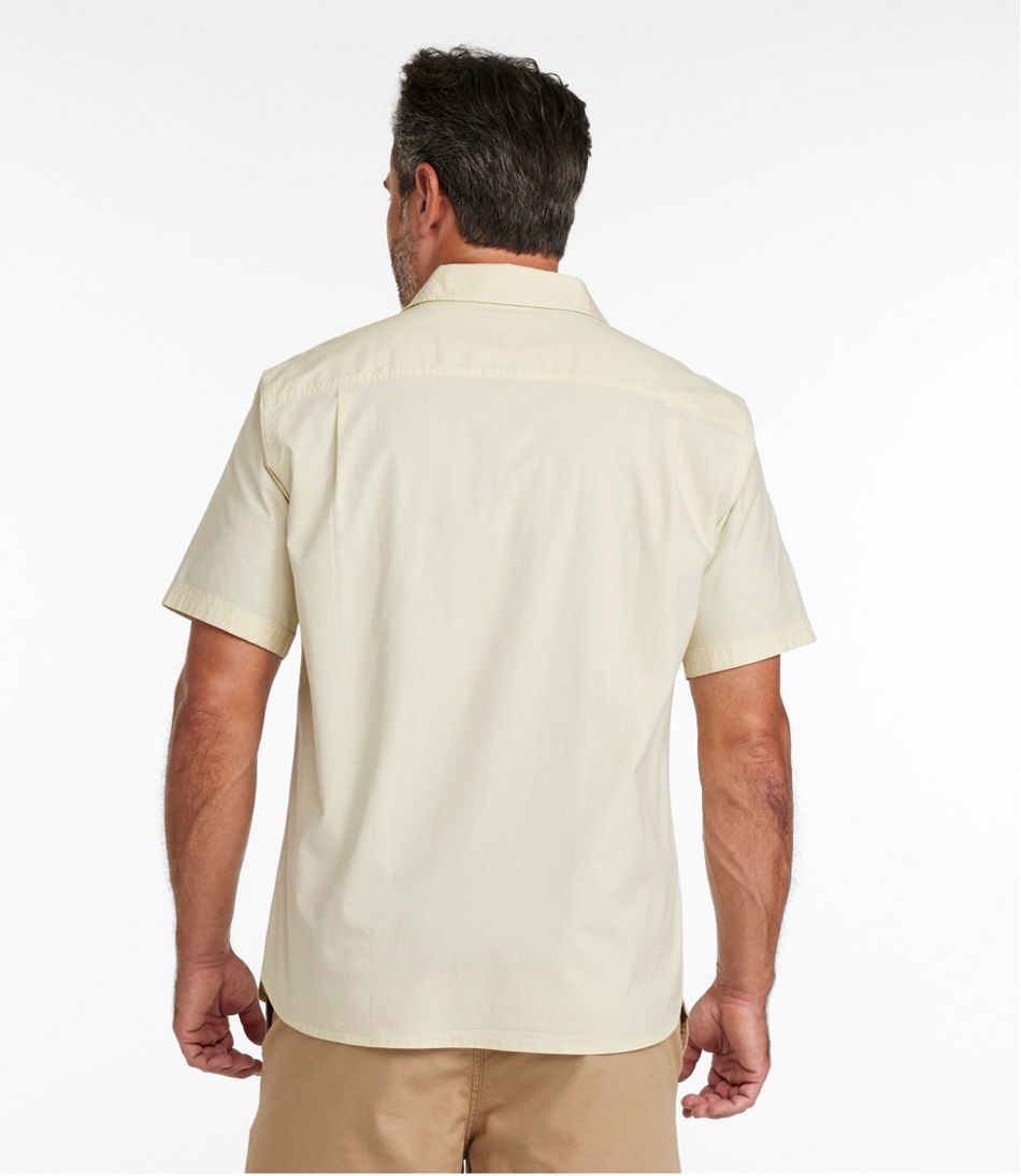 L.L.Bean | Men's Riverton Ripstop Shirt, Short-Sleeve, Traditional Untucked Fit