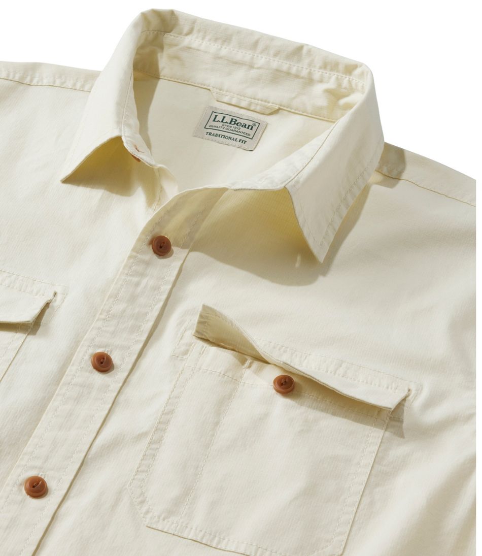 L.L.Bean | Men's Riverton Ripstop Shirt, Short-Sleeve, Traditional Untucked Fit