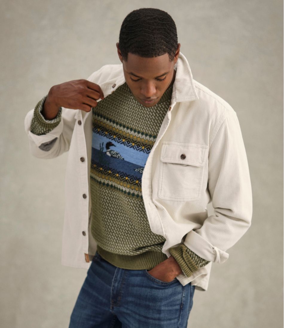 L.L.Bean | Men's Rangeley Corduroy Shirt, Slightly Fitted