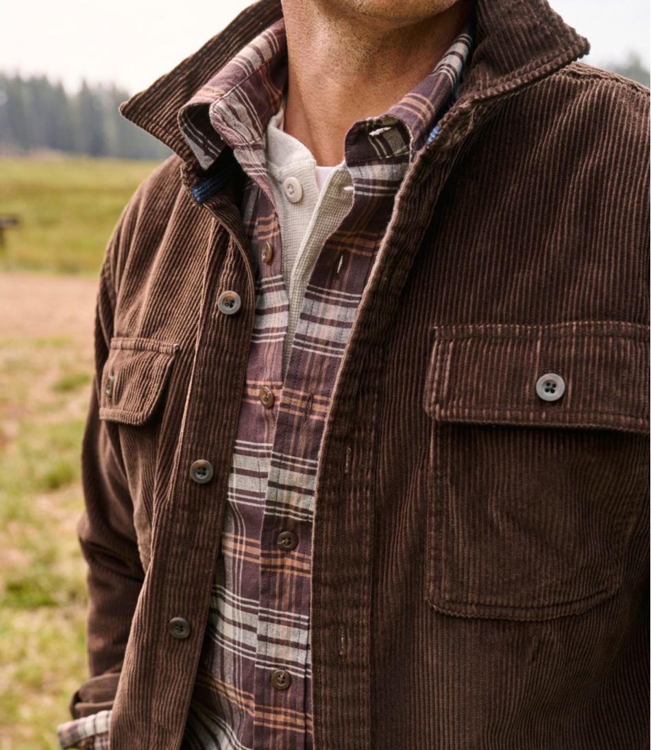 L.L.Bean | Men's Rangeley Corduroy Shirt, Slightly Fitted