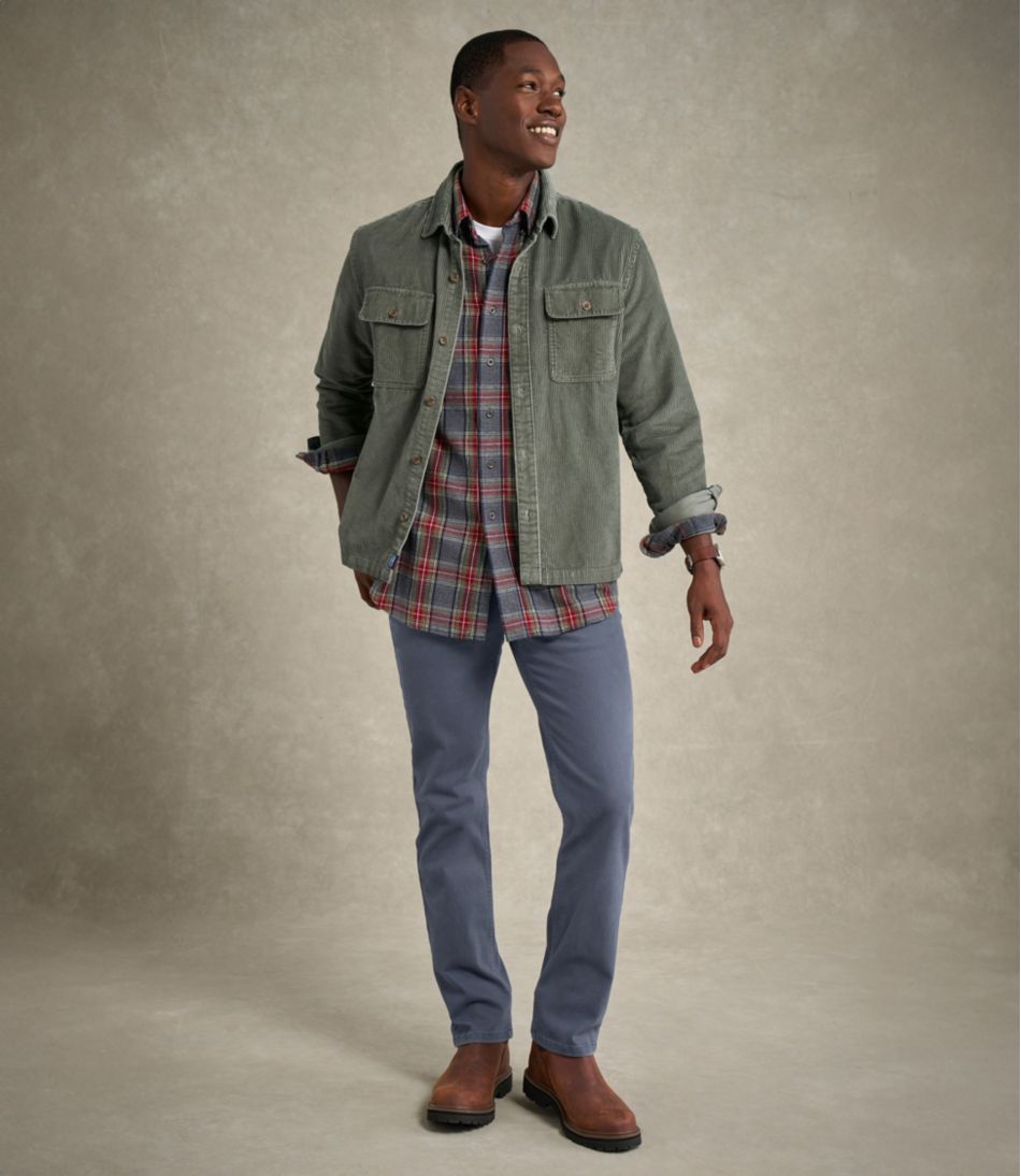 L.L.Bean | Men's Rangeley Corduroy Shirt, Slightly Fitted