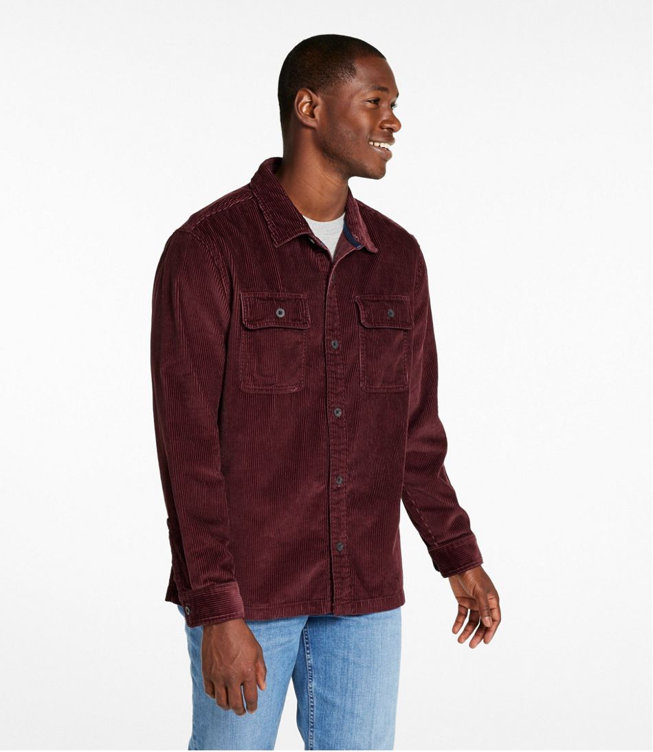 L.L.Bean | Men's Rangeley Corduroy Shirt, Slightly Fitted