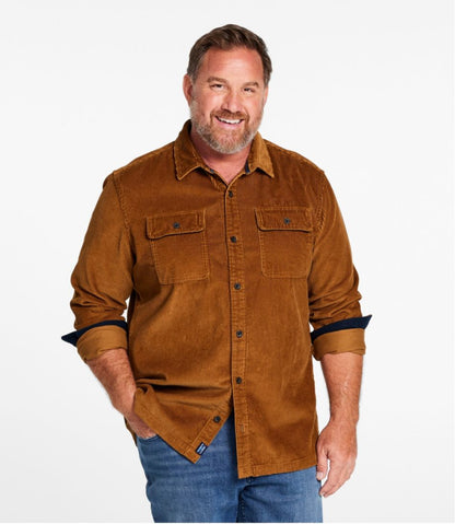 L.L.Bean | Men's Rangeley Corduroy Shirt, Slightly Fitted