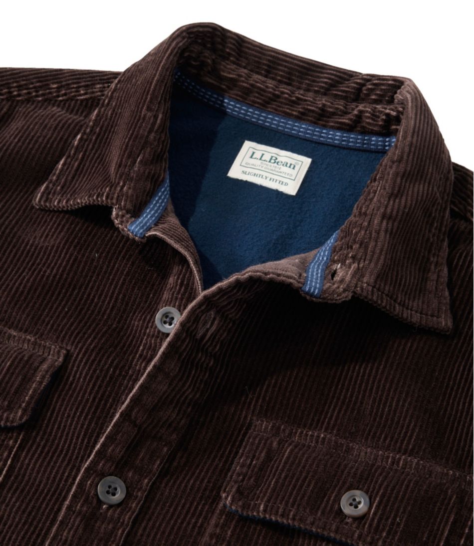 L.L.Bean | Men's Rangeley Corduroy Shirt, Slightly Fitted