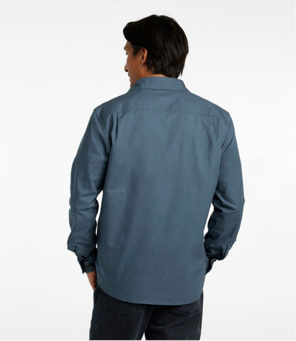 L.L.Bean | Men's BeanFlex® Twill Shirt, Slightly Fitted Untucked Fit, Long-Sleeve