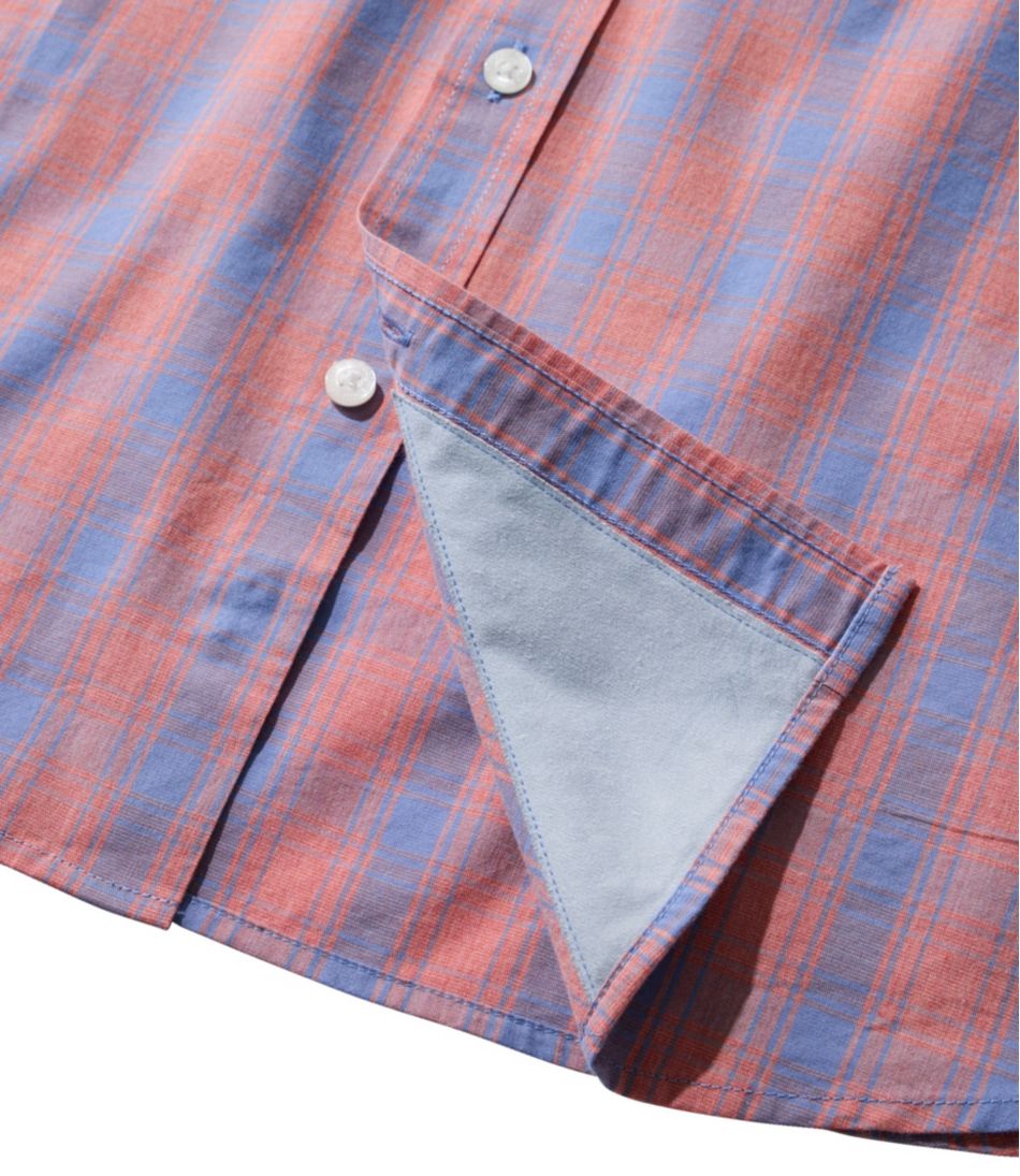 L.L.Bean | Men's Comfort Stretch Performance® Shirt, Long-Sleeve, Slightly Fitted Untucked Fit, Plaid