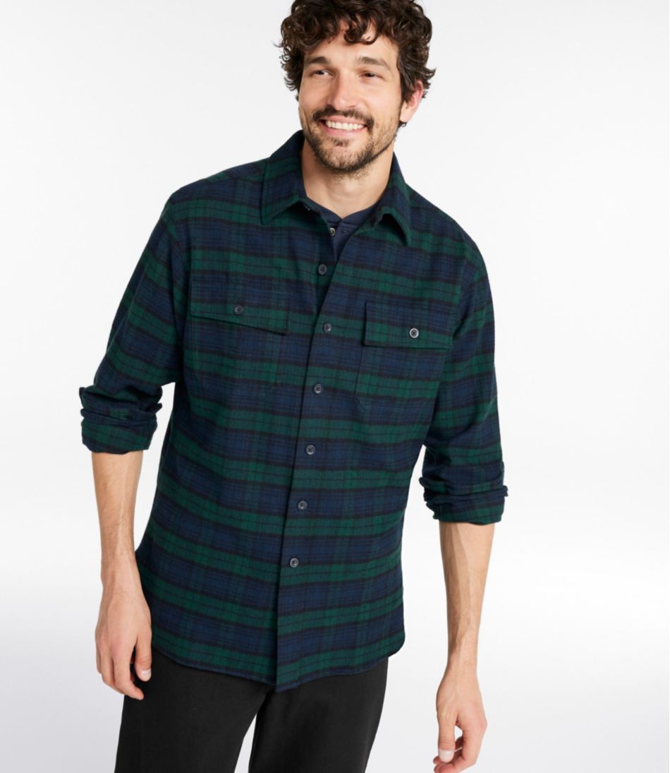 L.L.Bean | Men's Chamois Shirt, Slightly Fitted, Plaid