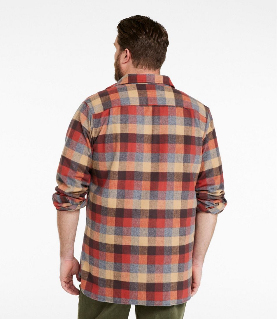 L.L.Bean | Men's Chamois Shirt, Slightly Fitted, Plaid
