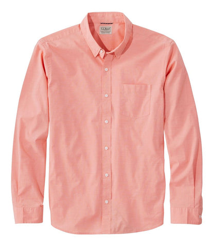 L.L.Bean | Men's Comfort Stretch Performance® Shirt, Long-Sleeve, Slightly Fitted Untucked Fit