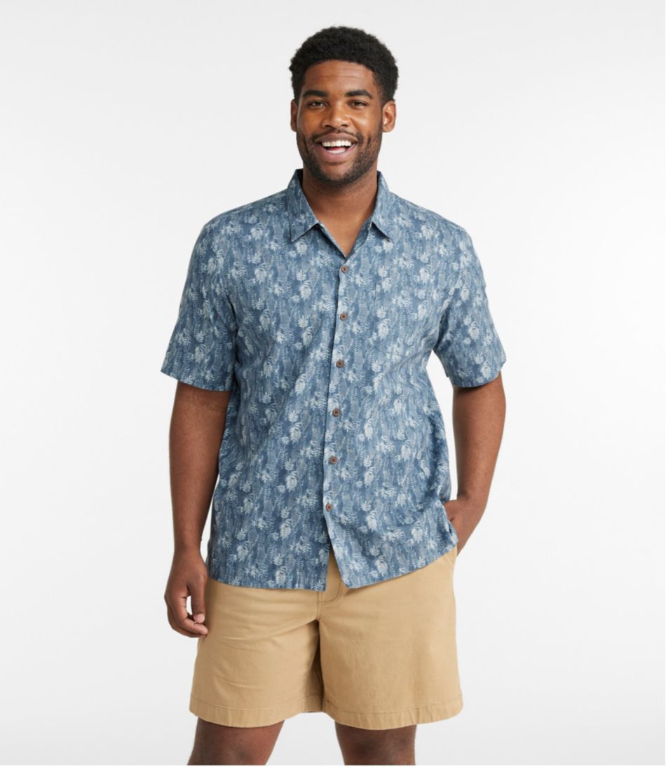 L.L.Bean | Men's Tropics Shirt, Short-Sleeve Print
