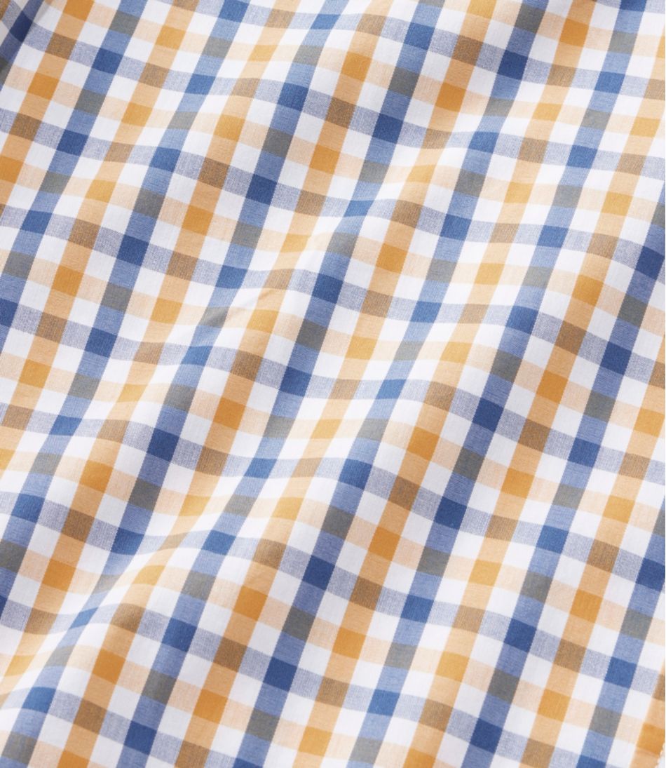 L.L.Bean | Men's Comfort Stretch Performance® Shirt, Short-Sleeve, Slightly Fitted Untucked Fit, Plaid