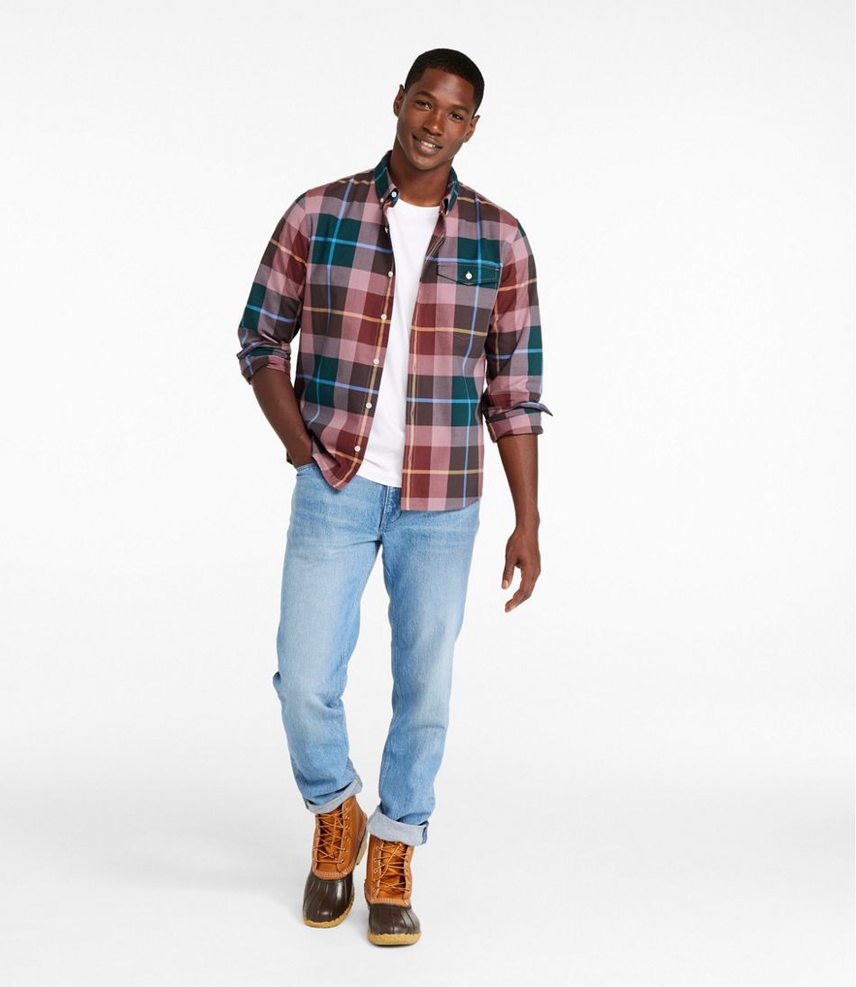 L.L.Bean | Men's Signature Premium Pima Cotton Oxford Shirt, Long-Sleeve