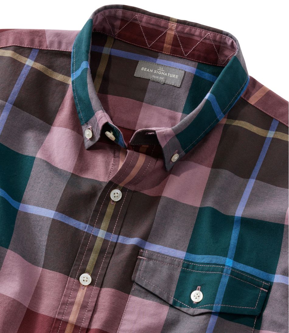 L.L.Bean | Men's Signature Premium Pima Cotton Oxford Shirt, Long-Sleeve