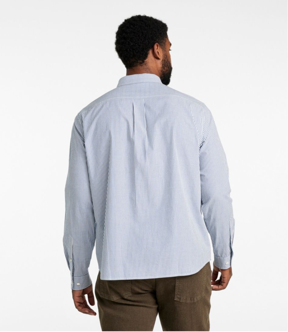 L.L.Bean | Men's Signature Stretch Poplin Shirt, Long-Sleeve, Slim Fit