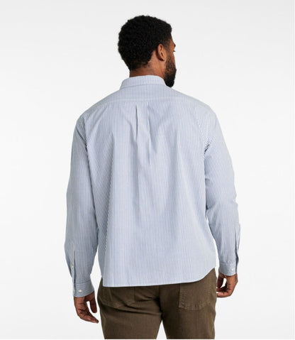 L.L.Bean | Men's Signature Stretch Poplin Shirt, Long-Sleeve, Slim Fit