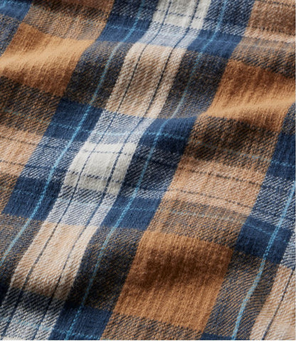 L.L.Bean | Men's 1912 Field Flannel Shirt, Hooded, Slightly Fitted Untucked Fit, Plaid