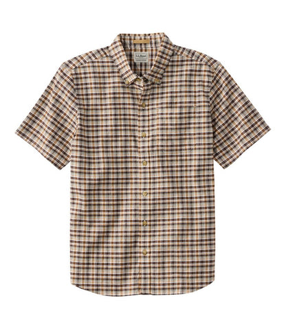 L.L.Bean | Men's Stonecoast Hemp Shirt, Short-Sleeve, Slightly Fitted Untucked Fit