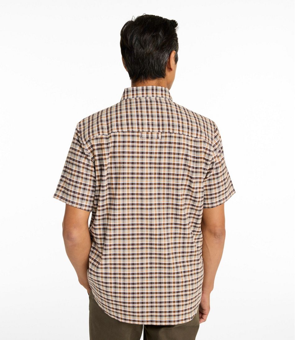 L.L.Bean | Men's Stonecoast Hemp Shirt, Short-Sleeve, Slightly Fitted Untucked Fit